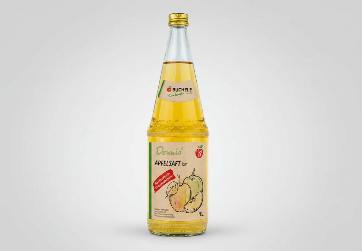Dennis´ Apfelsaft klar - Direktsaft 1 Ltr.